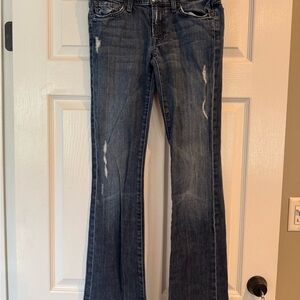 7 For All Mankind Dark Blue Flare Jeans